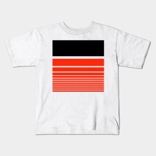 linear pattern abstract art Kids T-Shirt